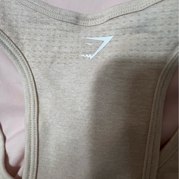Gymshark Vital Seamless Vest, Sand/Tan Color, Size Large - Picture 7 of 10